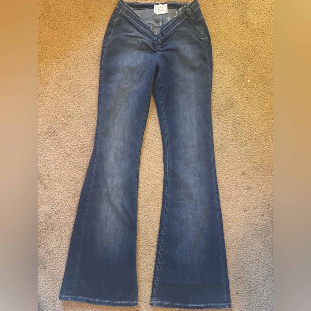Urban Outfitters BDG Ruched Dipped V Flare